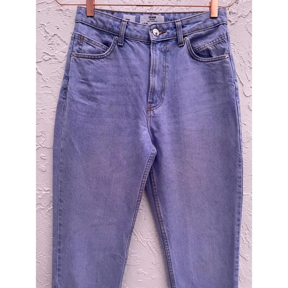 Bershka DENIM Womens Cotton Tapered Leg Mom Jeans Sz 4 - Picture 3 of 15